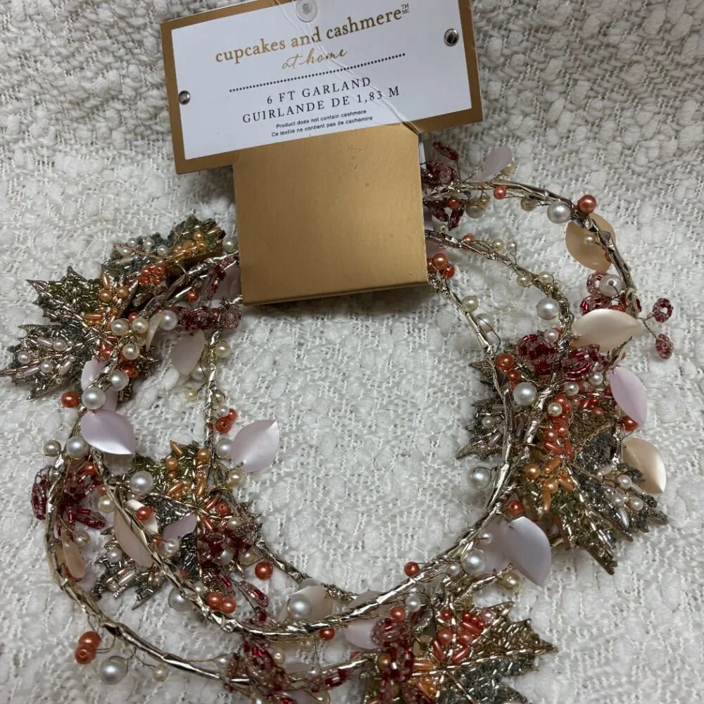 Cupcakes & Cashmere Jeweled and Beaded Fall Garland